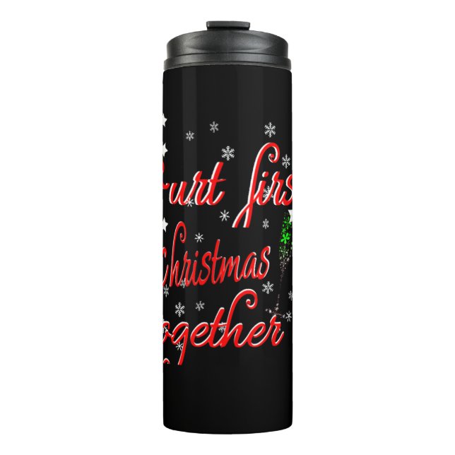 Bouteilles Isothermes Notre premier Noël ensemble Joyeux Noël (Devant)