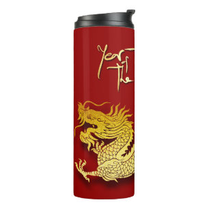 Bouteilles Isothermes Nouvel An chinois Dragon Zodiac Anniversaire TT