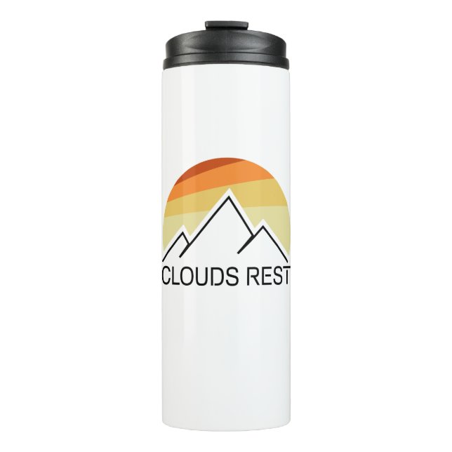 Bouteilles Isothermes Nuages Rest Mountain Yosemite Retro (Devant)