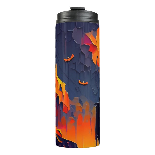 Bouteilles Isothermes Nuit Abstraite d'Halloween moderne (Devant)