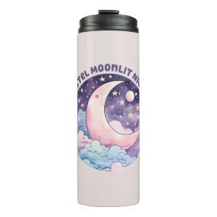 Bouteilles Isothermes Nuit Pastel Moonlit - Dreamcent Crescent Moon