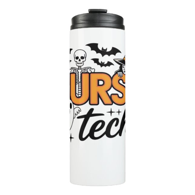 Bouteilles Isothermes Nurse Tech - Halloween - avec squelette, sorcière  (Devant)