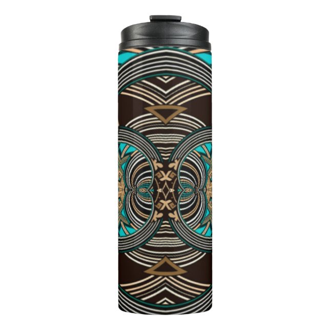Bouteilles Isothermes Ocean Tides Abstrait Tribal  (Devant)