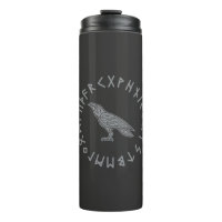 Odin Corbeau Corneille Mythologie Viking runes run