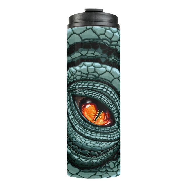 Bouteilles Isothermes Œil de prédateur reptile primal (Devant)