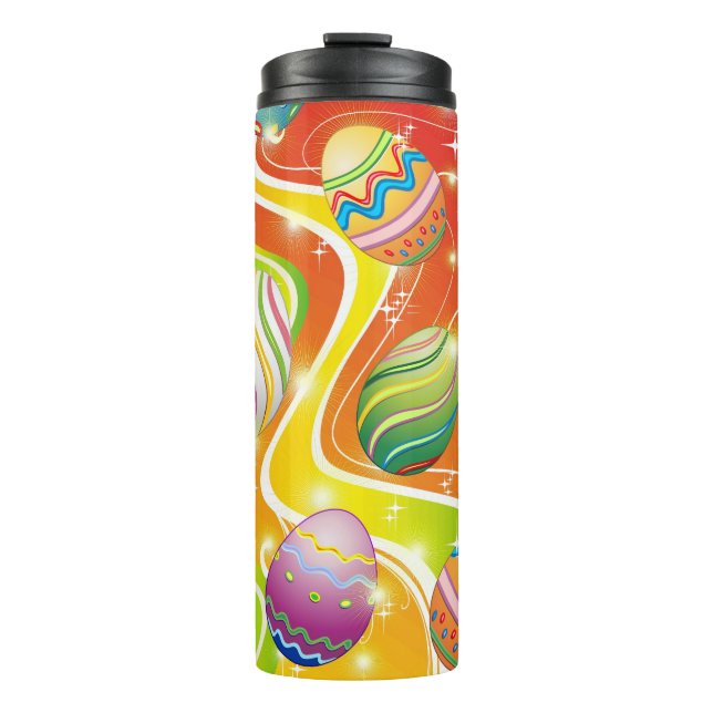 Bouteilles Isothermes Œufs de Pâques Motif Festif (Devant)