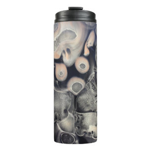 Bouteilles Isothermes OEuvre abstraite grise et rose