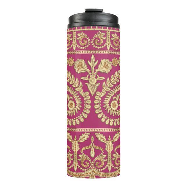 Bouteilles Isothermes OEuvre d'art moghol. or antique indien b (Devant)