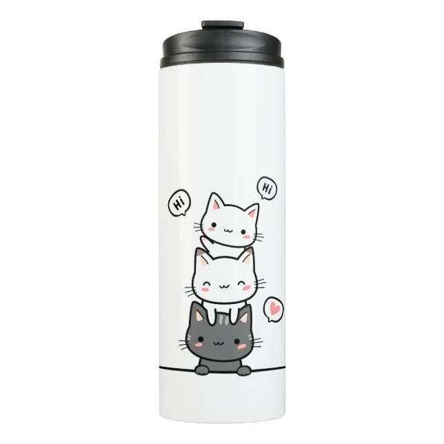 Bouteilles Isothermes ohh chat (Devant)