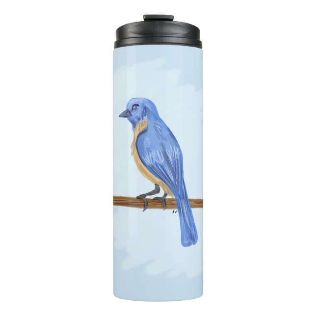 Bouteilles Isothermes Oiseau bleu (Devant)