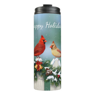Bouteilles Isothermes Oiseaux de vacances et Garland de Noël