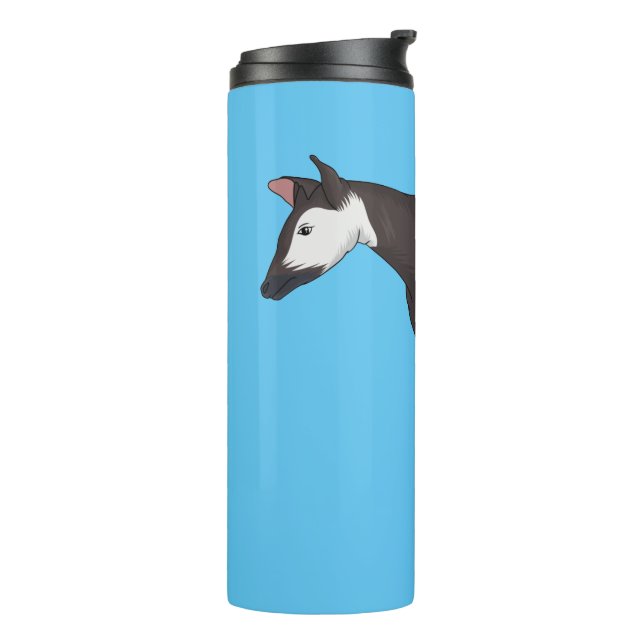 Bouteilles Isothermes Okapi cartoon illustration (Tourné sur la gauche)