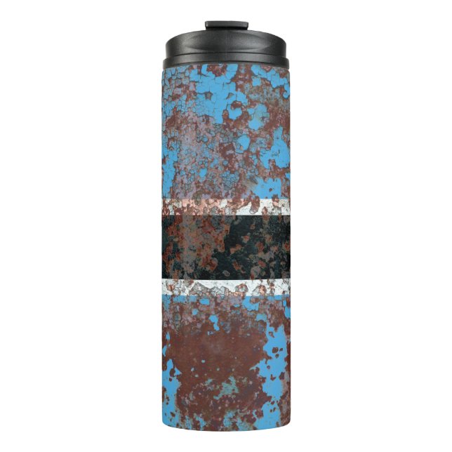Bouteilles Isothermes Old Botswana grunge background flagabstract, aged, (Devant)