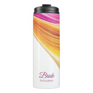 Bouteilles Isothermes Orange Abstrait-rose moderne Jaune-
