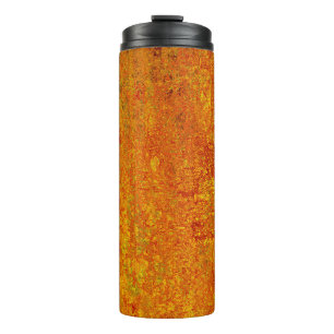 Bouteilles Isothermes Orange jaune grunge fond abstrait, art, backgr
