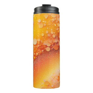 Bouteilles Isothermes Orange Jaune Parties scintillant Tumbler thermique