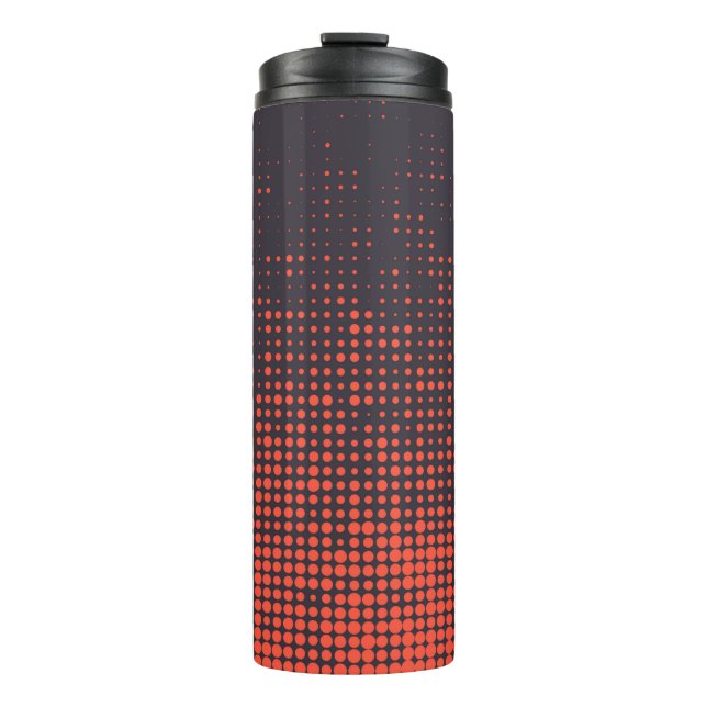 Bouteilles Isothermes Orange, moderne, point mi-teint urbain design moti (Devant)