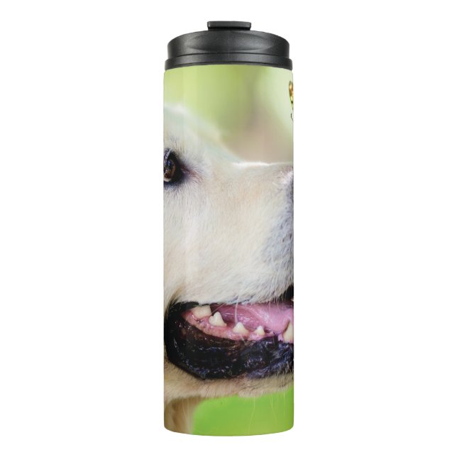 Bouteilles Isothermes Oreiller À Lancer Du Labrador Et Du Papillon (Devant)