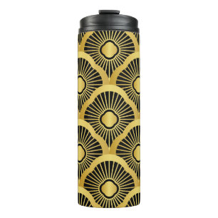 Bouteilles Isothermes Ornement Art Déco : Motif Vintage sans couture