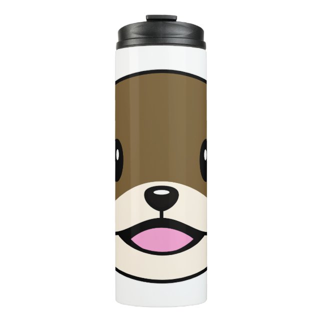 Bouteilles Isothermes Otter souriant mignon (Devant)