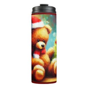 Bouteilles Isothermes Ours en peluche de Noël 1