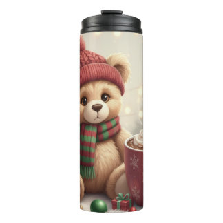 Bouteilles Isothermes Ours en peluche de Noël classique