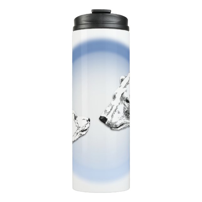 Bouteilles Isothermes Ours Polaire Art Tumbler Ours Mug Boire et Cadeaux (Devant)