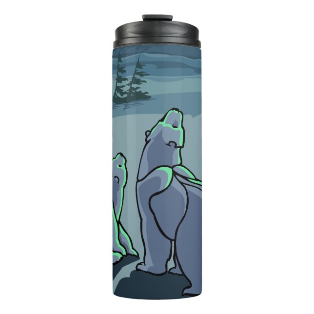 Bouteilles Isothermes Ours Polaire Art Tumbler Ours Mug Boire et Cadeaux (Devant)