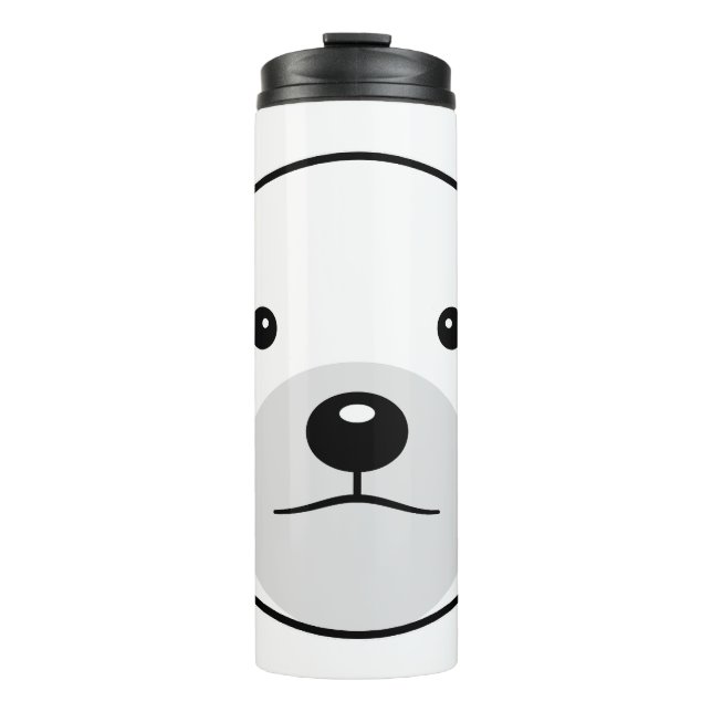 Bouteilles Isothermes Ours polaire caricature mignon (Devant)