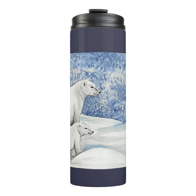 Bouteilles Isothermes Ours polaires de neige (Devant)
