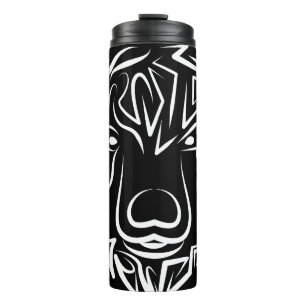 Bouteilles Isothermes Ours tribal noir et blanc