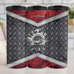 Bouteilles Isothermes Outil de mécanique industrielle Arrière - plan d'e