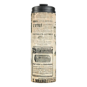 Bouteilles Isothermes Page de journal avec publicité - Vintage engrave