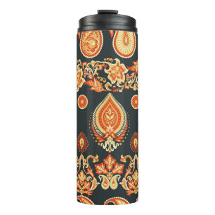 Bouteilles Isothermes Paisley Floral Motif ethnique orientale. Un