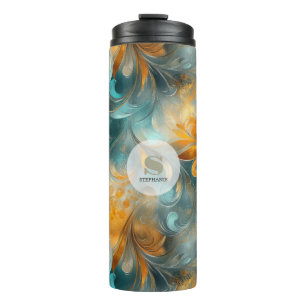 Bouteilles Isothermes Paisley métallique rustique Abstraite - Inspiré Vi