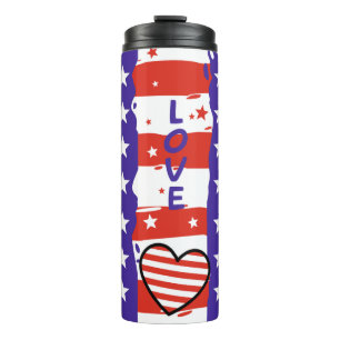 Bouteilles Isothermes Paix, Amour, Amérique
