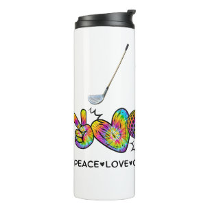 Bouteilles Isothermes Paix Amour Golf Tie-Dye