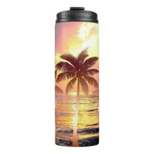 Bouteilles Isothermes Palmiers Sunrise Serenity