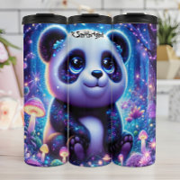Panda à large rayon dans une forêt magique