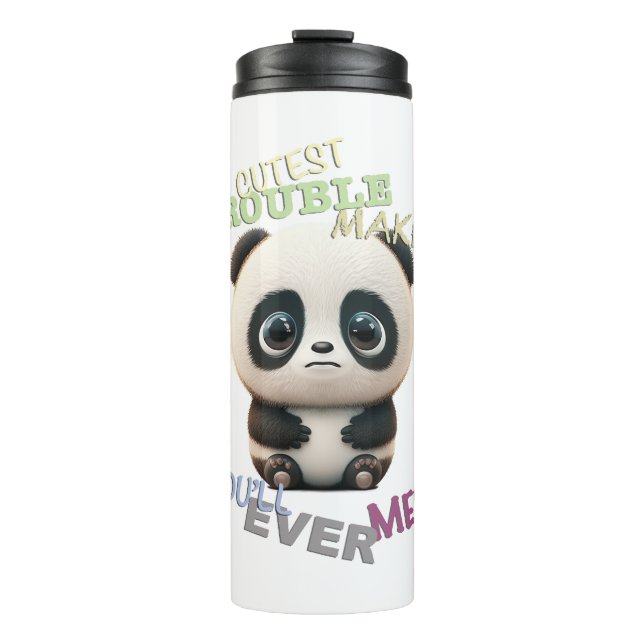 Bouteilles Isothermes Panda Cuttest Trouble Maker Cute Adorable Funny (Devant)