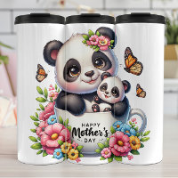 Panda Mom : Cub, Fleurs, Fête des mères