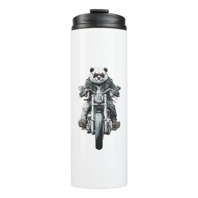 Bouteilles Isothermes Panda motard (Devant)