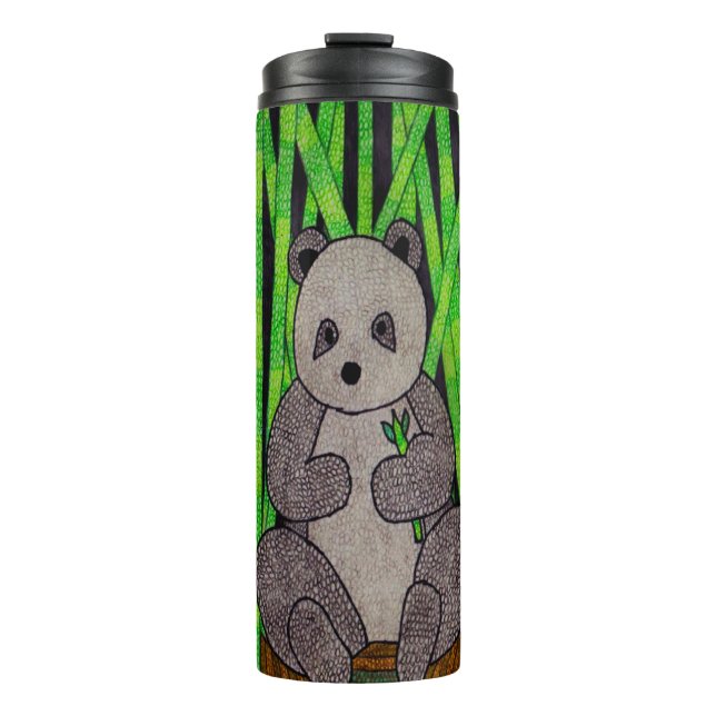 Bouteilles Isothermes Panda (simple) - Tumbler thermique (Devant)