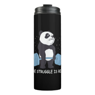 Bouteilles Isothermes Panda Struggle Est Véritable Ours Deadlift Gym Drô