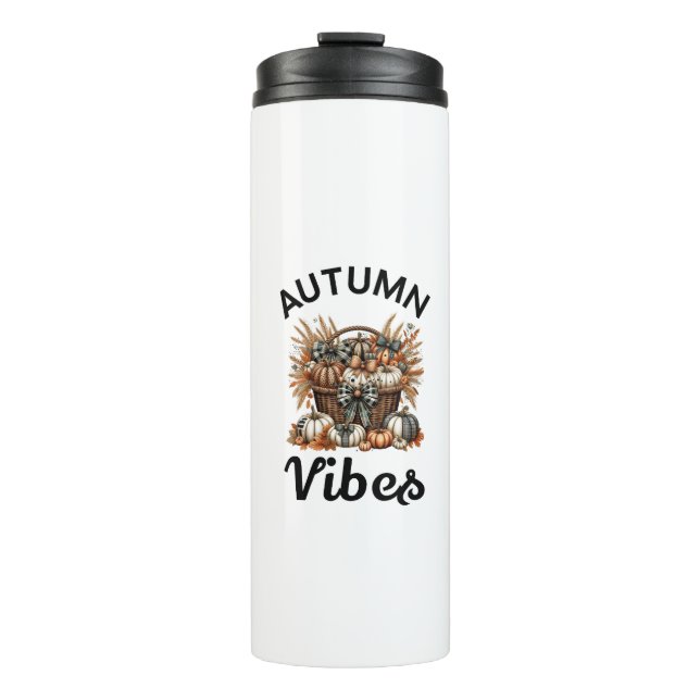 Bouteilles Isothermes Panier citrouille vibes d'automne (Devant)