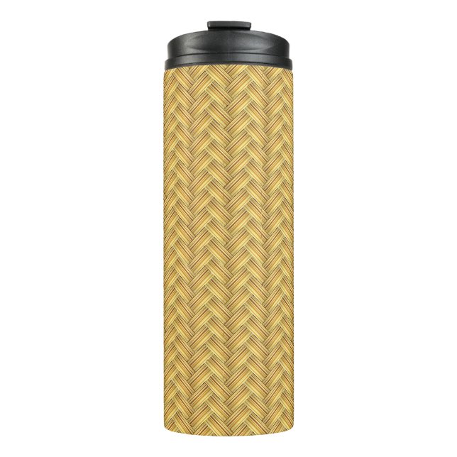 Bouteilles Isothermes Panier d'osier sans couture (Devant)
