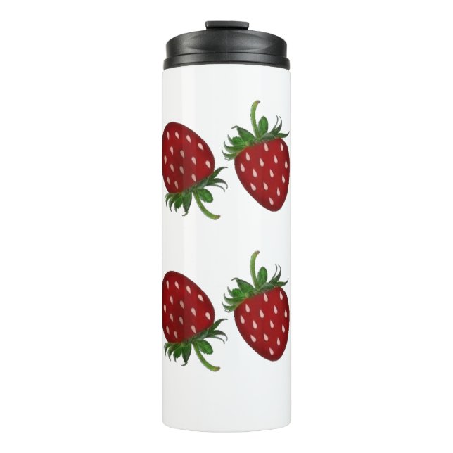 Bouteilles Isothermes Panneau fraise (Devant)