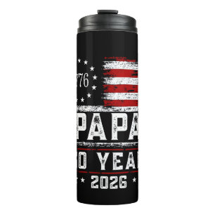 Bouteilles Isothermes Papa américain drapeau 250 ans 4 juillet Gran