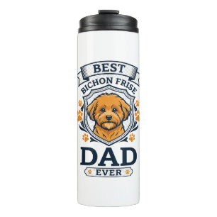 Bouteilles Isothermes Papa Bichon Frise pour toujours Empreintes de patt