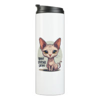 Papa Chat Sphynx Drôle - Art de Dessin Animé